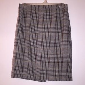 J. Crew “The Pencil Skirt” Plaid Wool